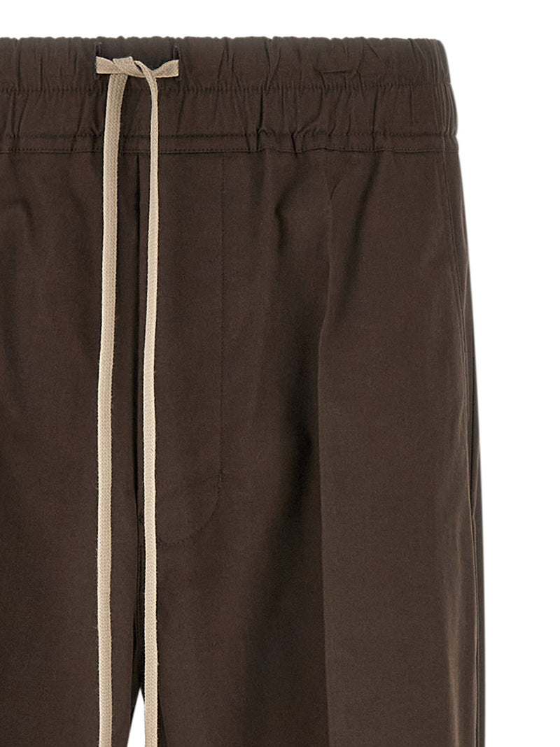 Pantalon décontracté en coton marron Rick Owens