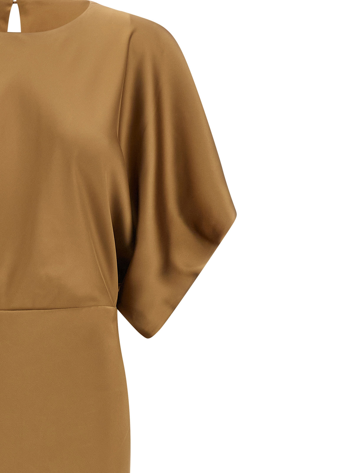 Norma Kamali Reverse Obie Beige Long Dress for Women
