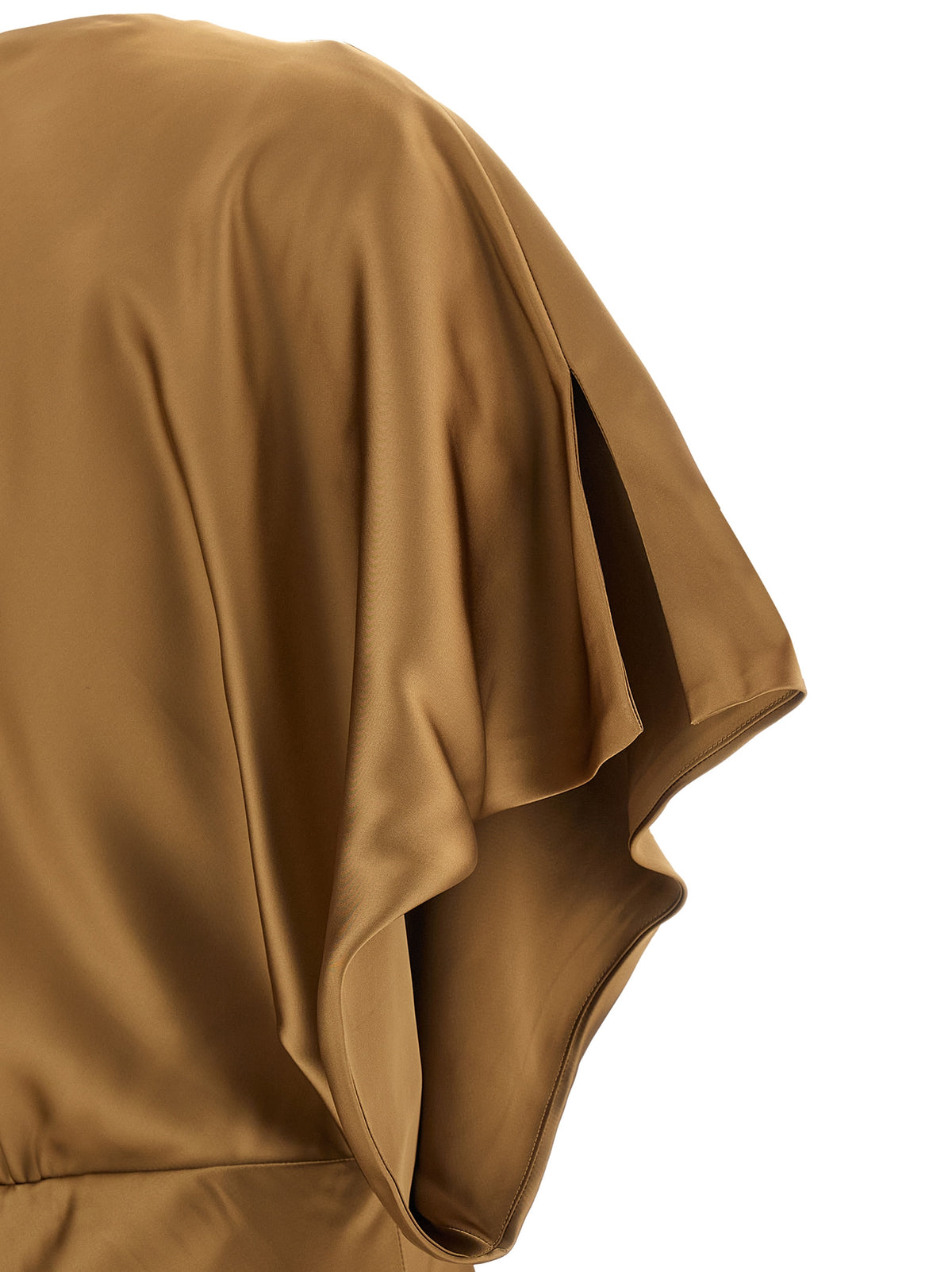 Norma Kamali Reverse Obie Beige Long Dress for Women
