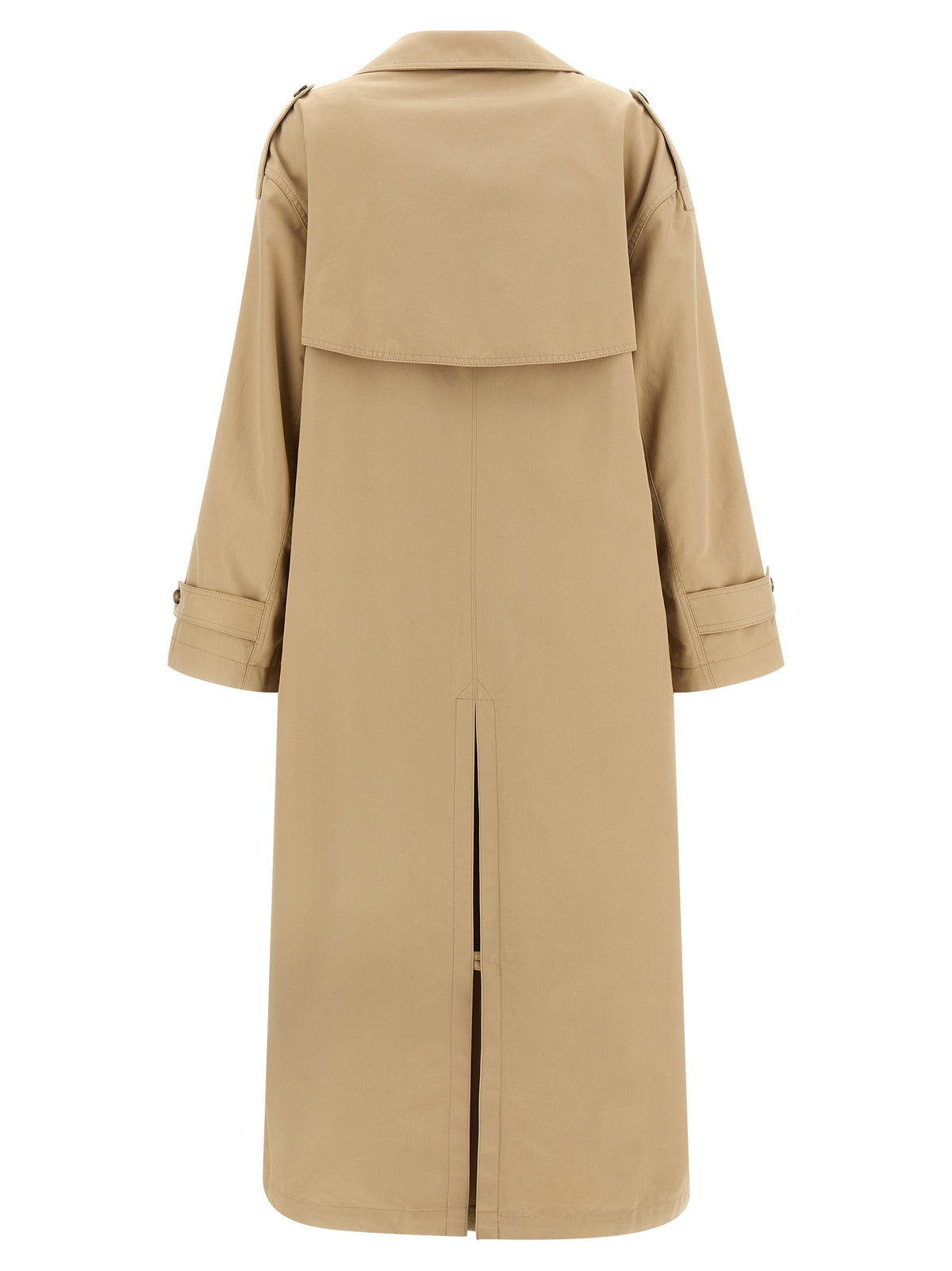 MM6 Maison Margiela Beige Cotton Coat