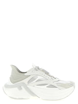 Fendi Gray Calfskin F-Light Athletic Sneakers for Women