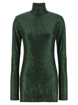 Robe courte bicolore en polyester Norma Kamali