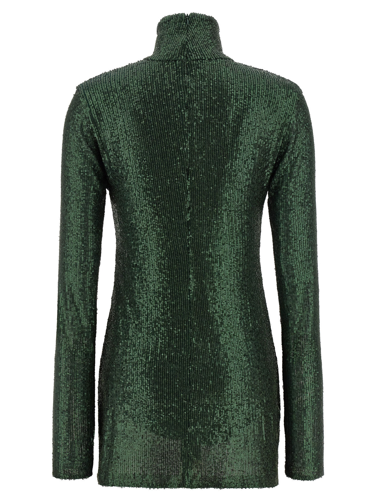 Robe courte bicolore en polyester Norma Kamali