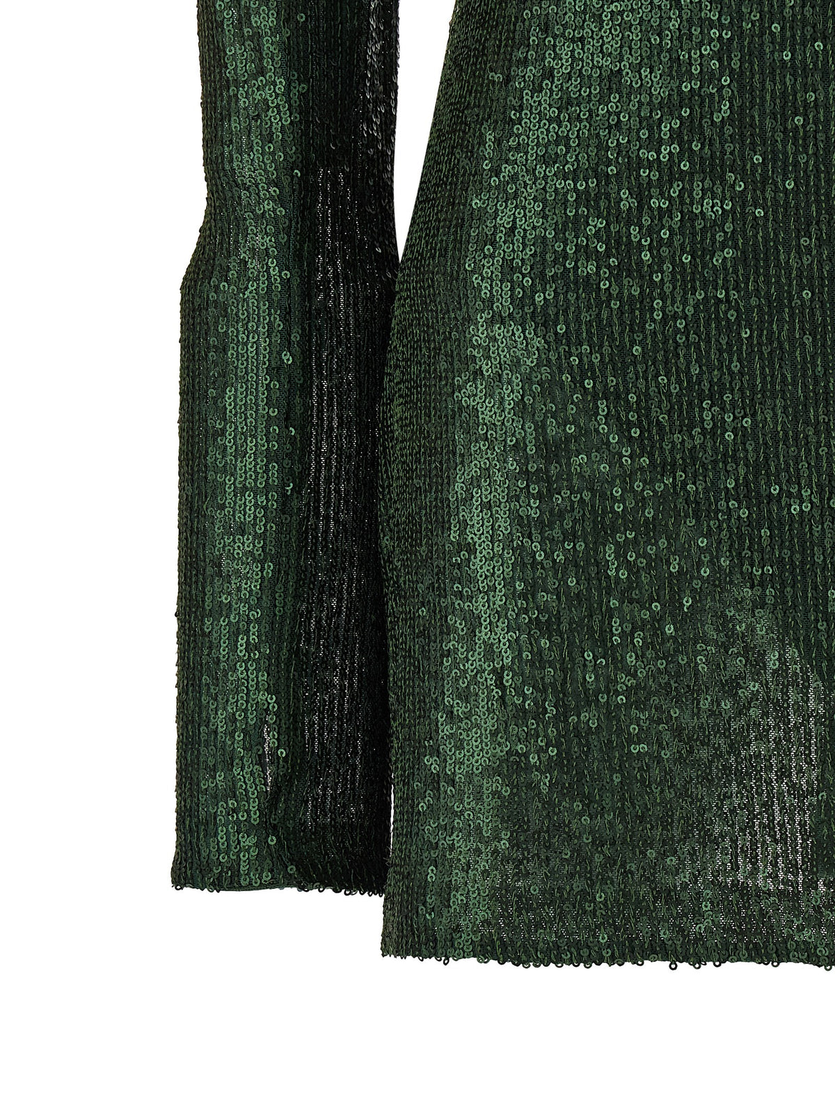 Robe courte bicolore en polyester Norma Kamali