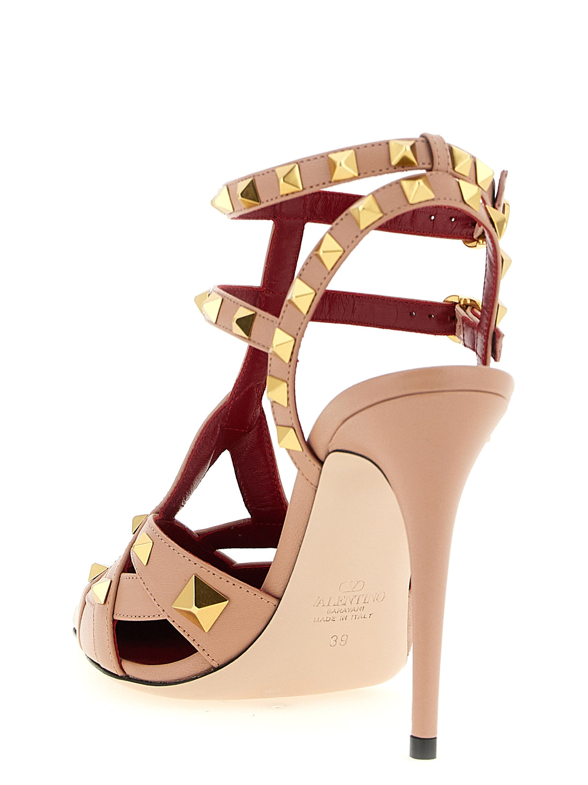 Escarpins à talons hauts en cuir de veau multicolore Valentino Garavani