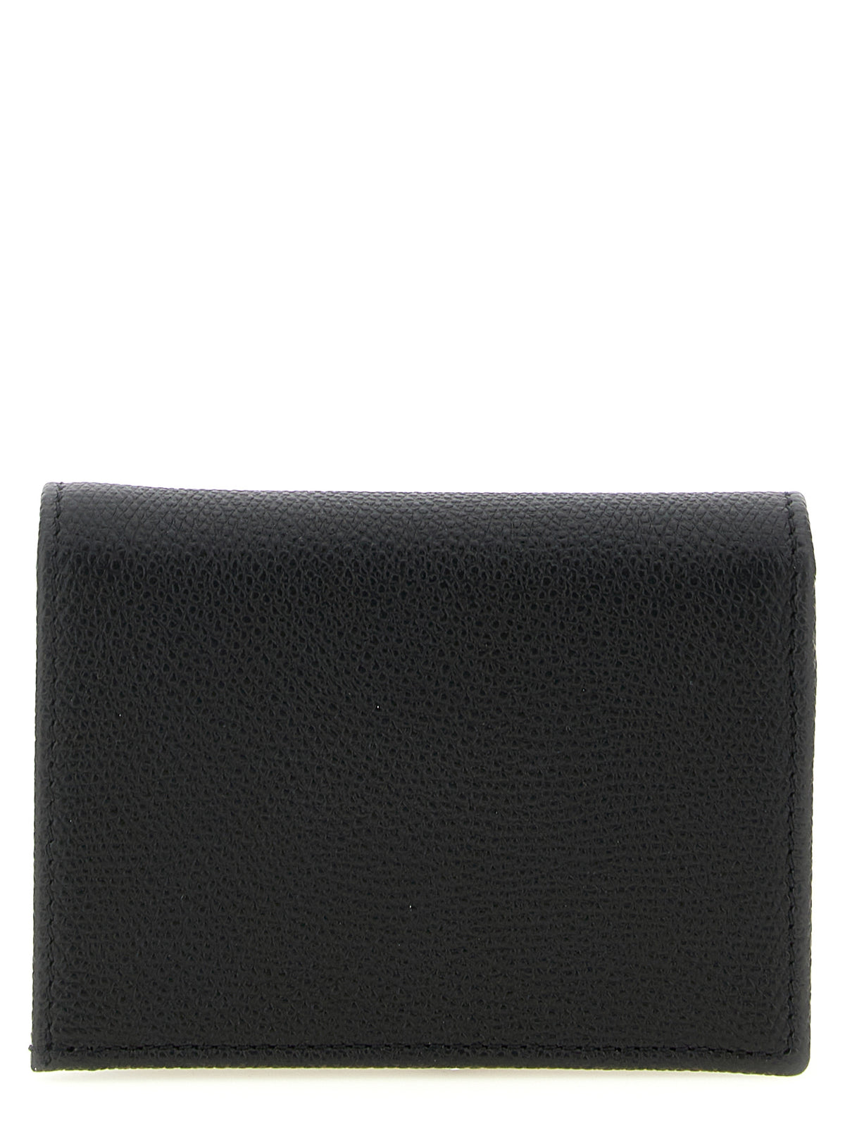 Porte-cartes Valentino Garavani en cuir de veau noir