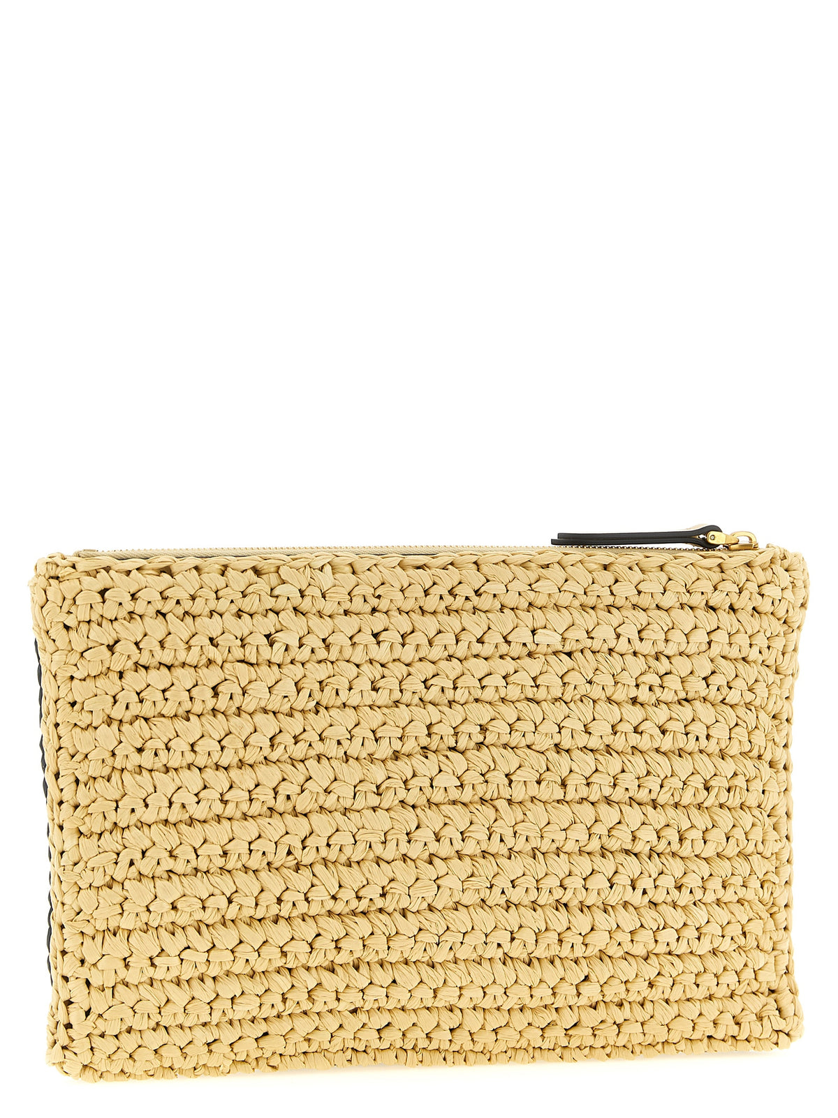 Valentino Garavani Black Viscose Clutch Bag - Viva Superstar Crochet