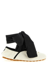 Valentino Garavani Rythmika Bicolor Lamb Leather Ballet Flats