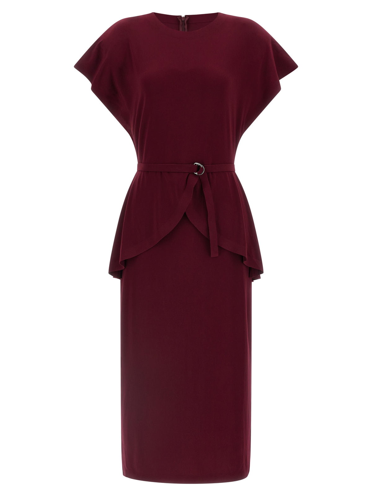 Robe midi Norma Kamali en polyester bordeaux