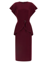 Robe midi Norma Kamali en polyester bordeaux
