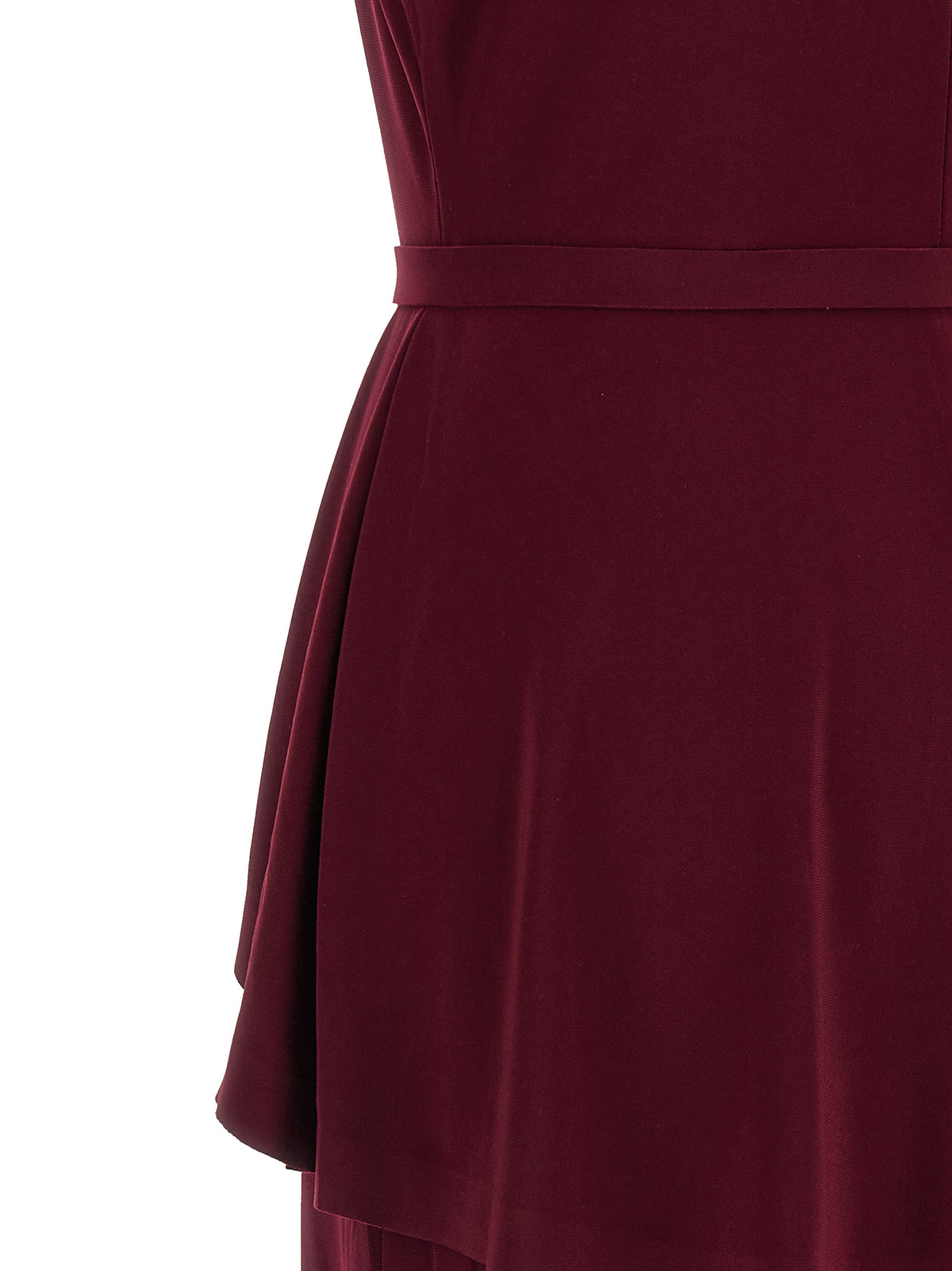 Robe midi Norma Kamali en polyester bordeaux