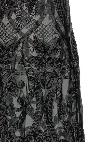 Norma Kamali Black Polyester Long Dress