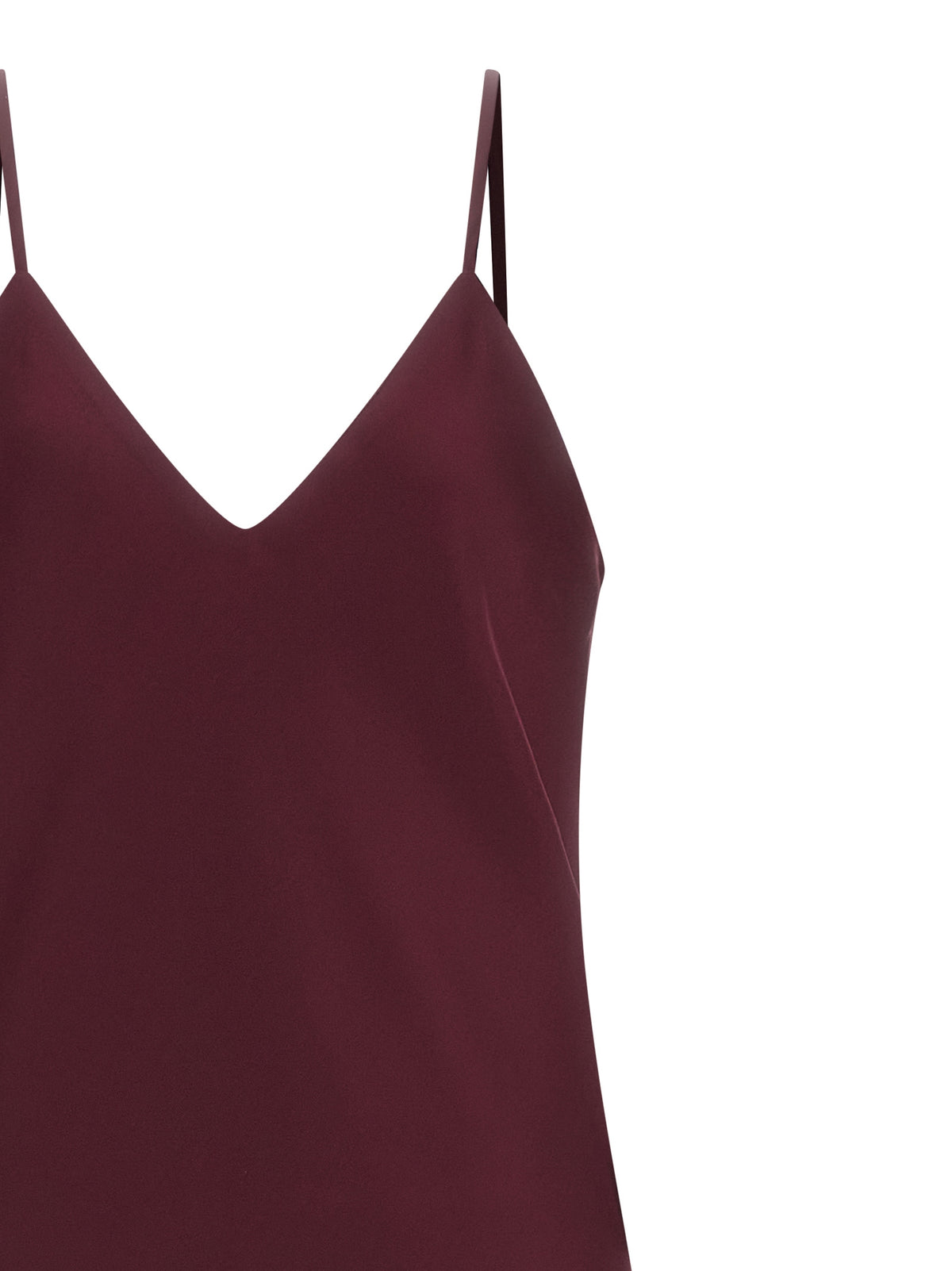 Norma Kamali Bias Slip Midi Dress in Bordeaux