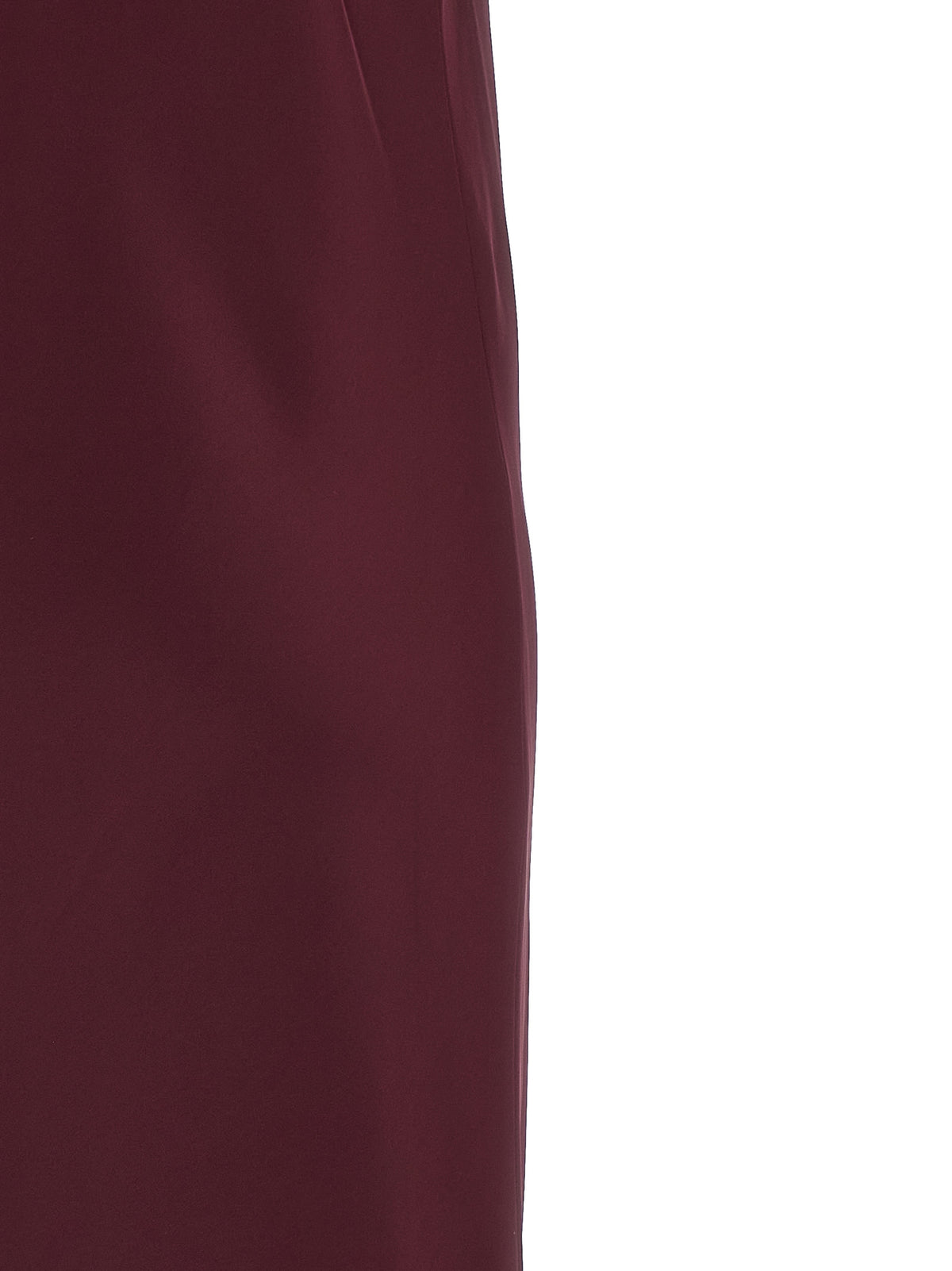 Norma Kamali Bias Slip Midi Dress in Bordeaux