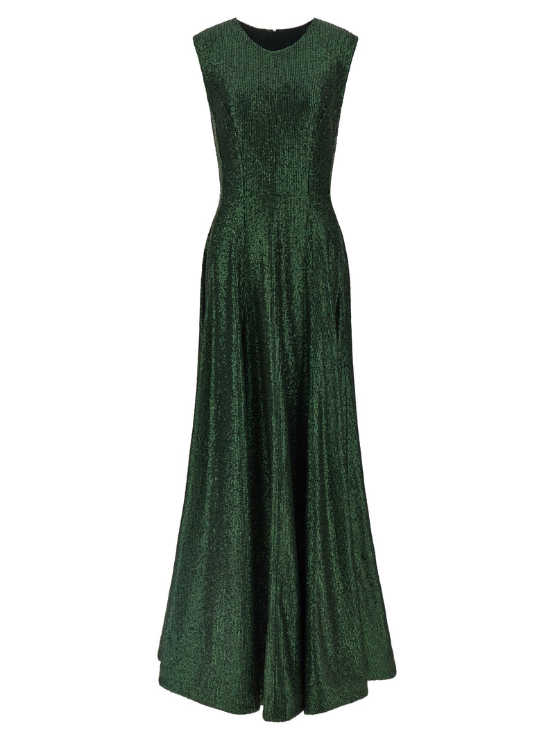 Norma Kamali Bicolor Polyester Long Dress