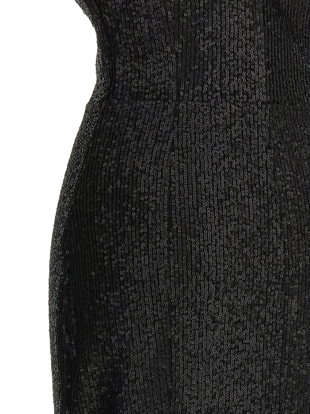Norma Kamali Grace Black Long Dress with Sequins