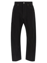Lemaire Black Cotton Relaxed Fit Jeans - Twisted Workwear