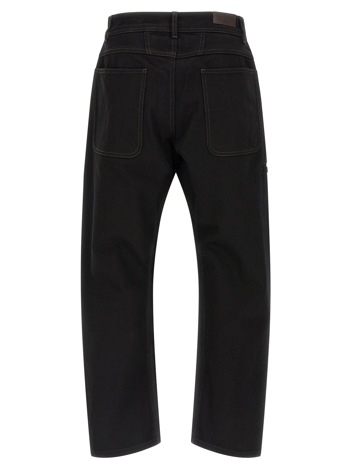 Lemaire Black Cotton Relaxed Fit Jeans - Twisted Workwear