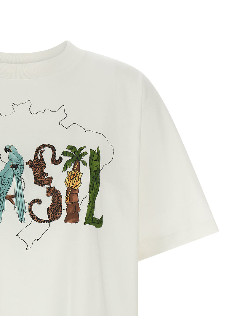 FARM RIO Off-White Brasil Cotton T-Shirt for Women