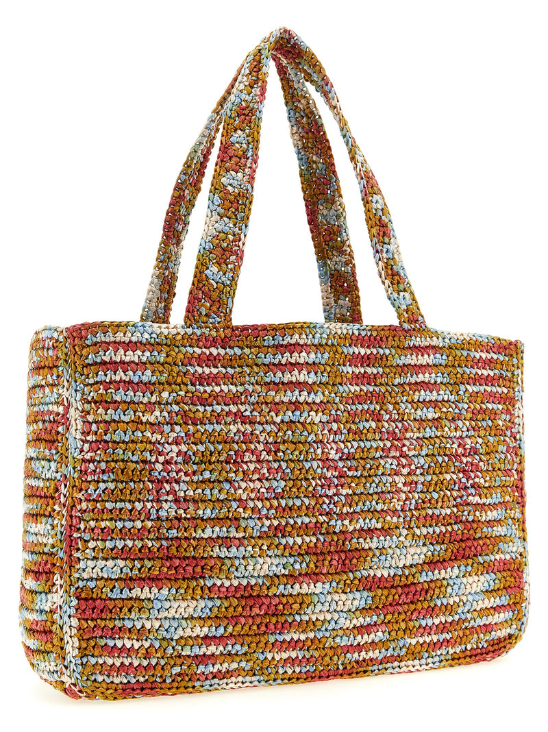 Valentino Garavani Multicolor Viscose Tote Bag