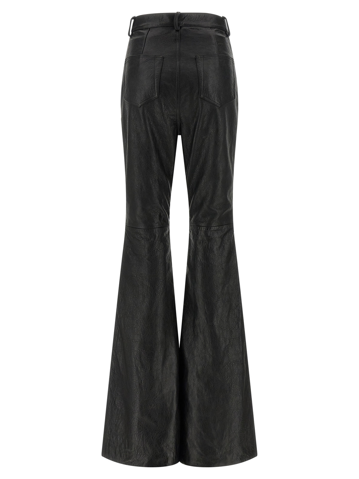 Rick Owens Black Lamb Leather Pants
