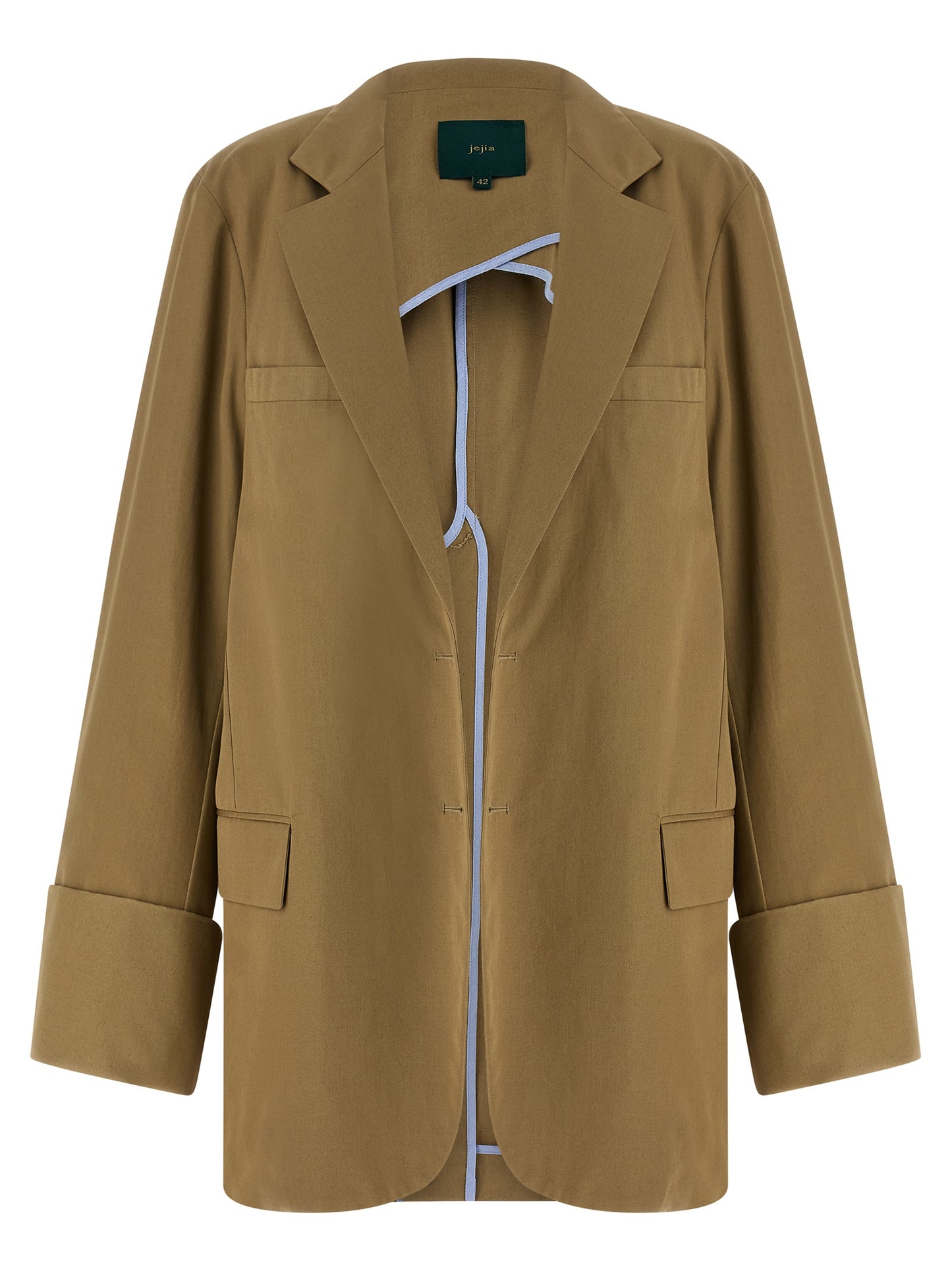 MAISON JEJIA Beige Cotton Blazer