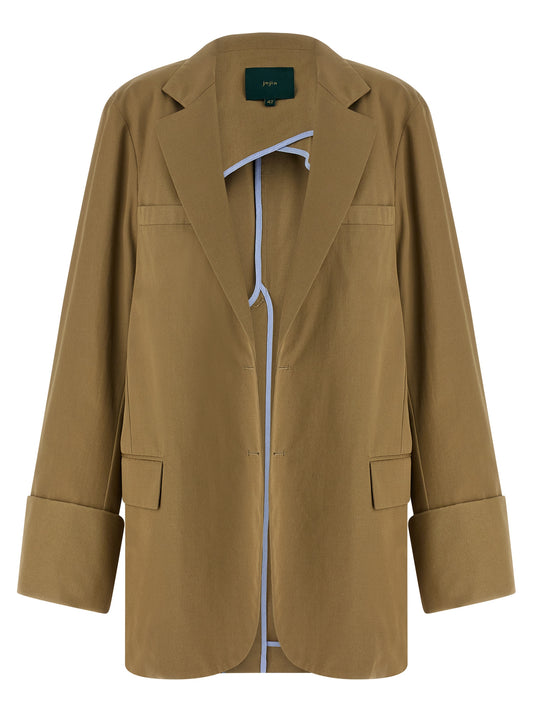 Blazer en coton beige MAISON JEJIA