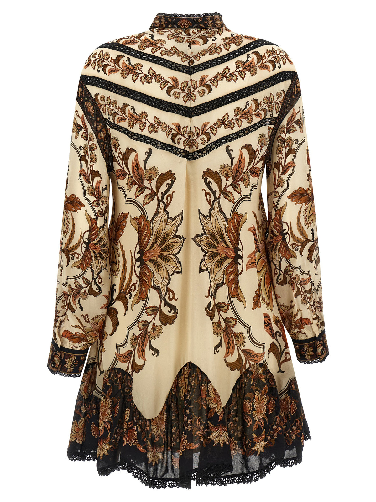 Robe courte FARM RIO en viscose beige