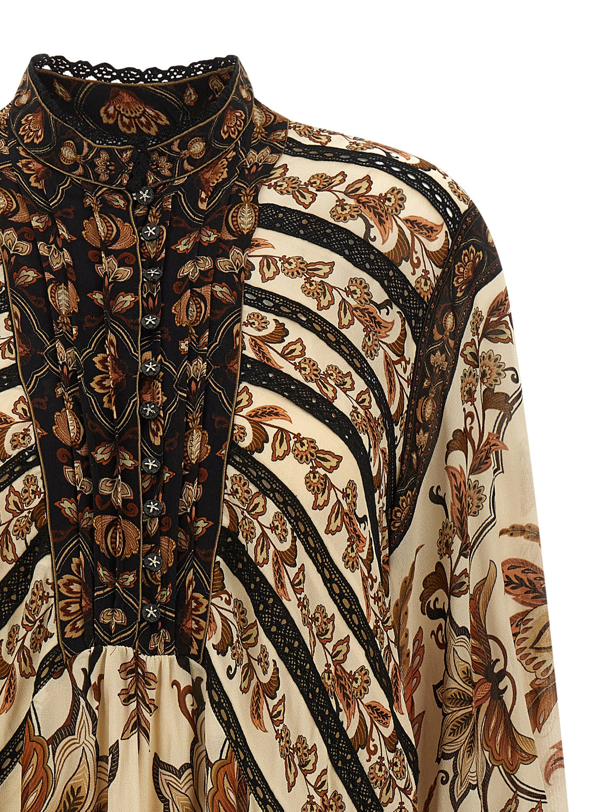 Robe courte FARM RIO en viscose beige