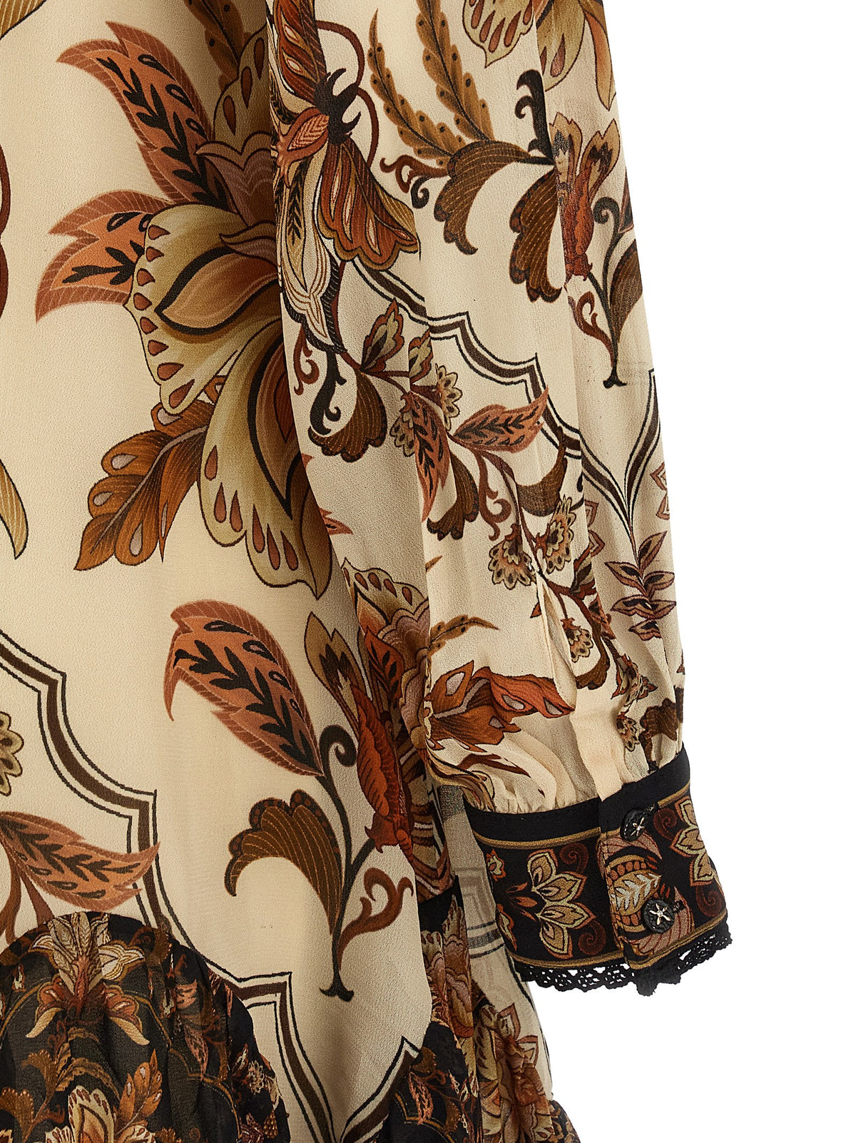 Robe courte FARM RIO en viscose beige