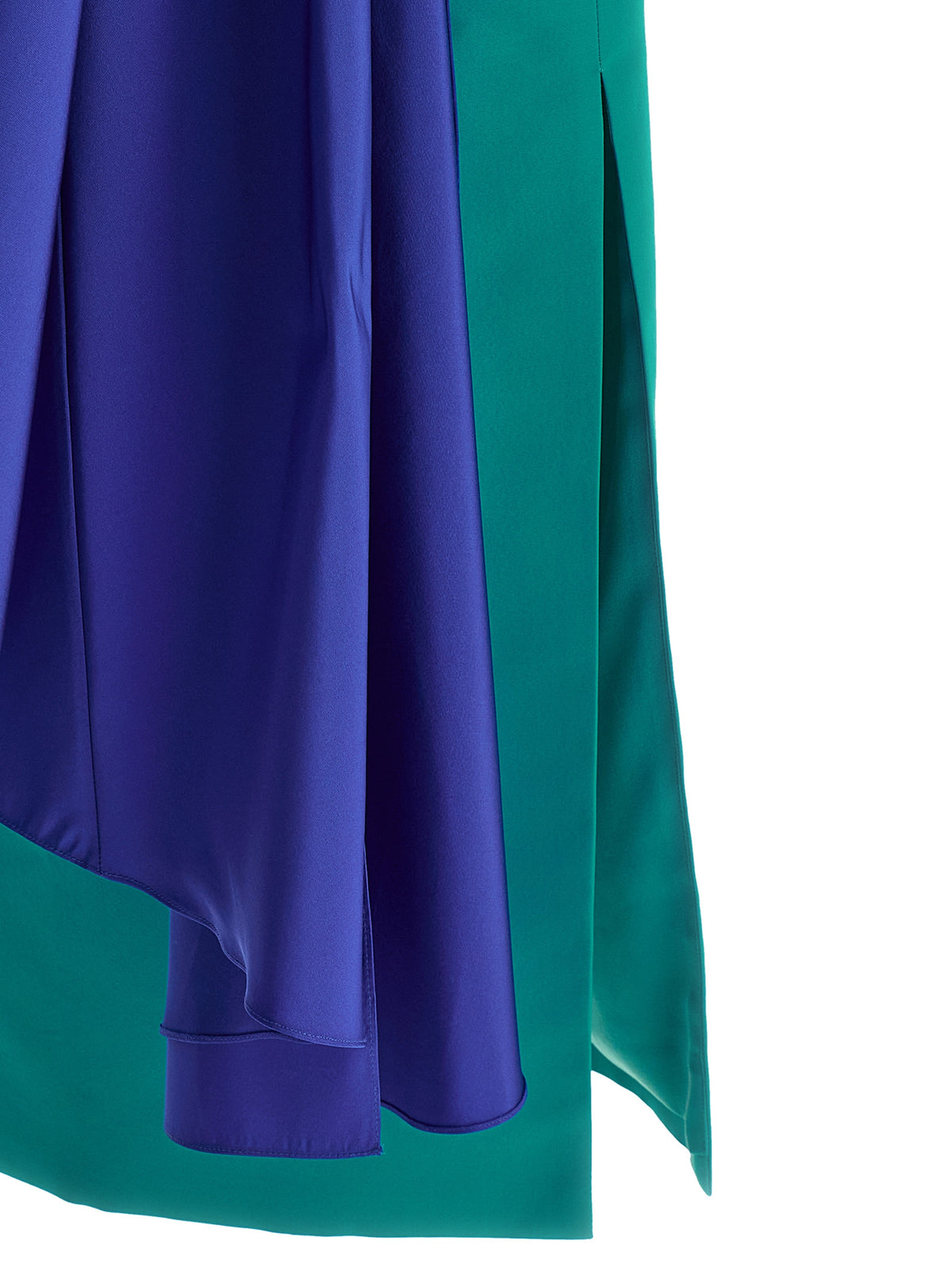 Carolina Herrera Multicolor Silk Midi Dress - Elegant One-Shoulder Design