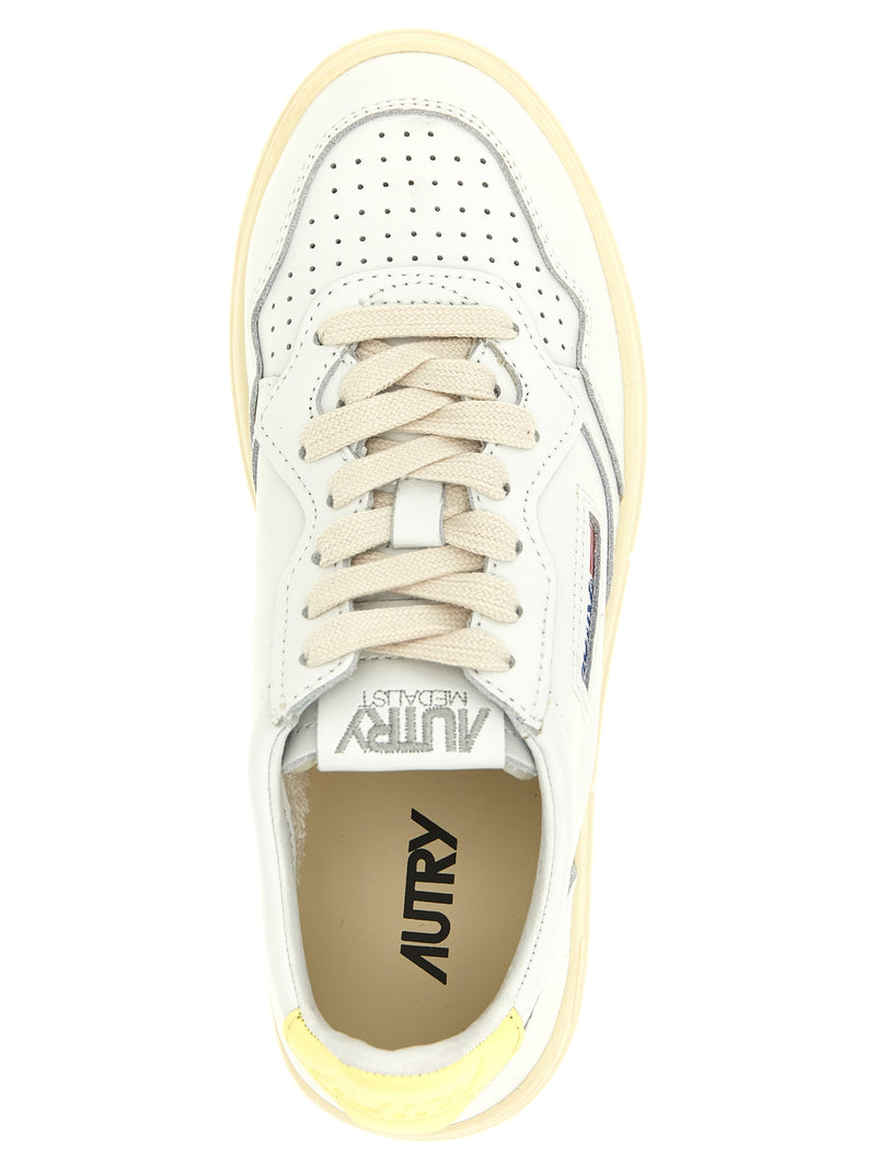 Autry Bicolor Cowhide Low Top Sneakers