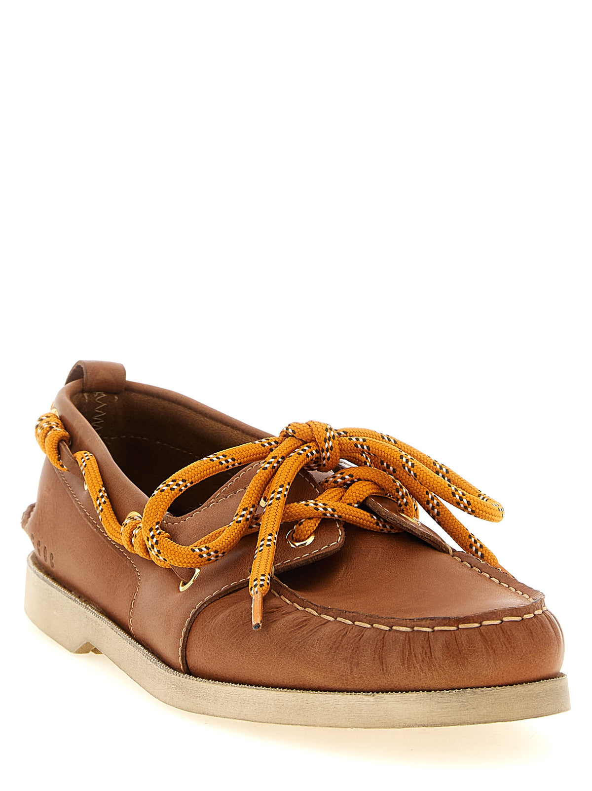 Golden Goose Brown Cowhide Slip-On Loafers for Men