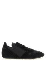 Baskets de sport Rick Owens en cuir de veau noir