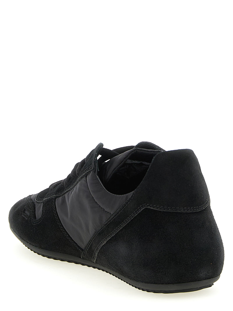 Baskets de sport Rick Owens en cuir de veau noir