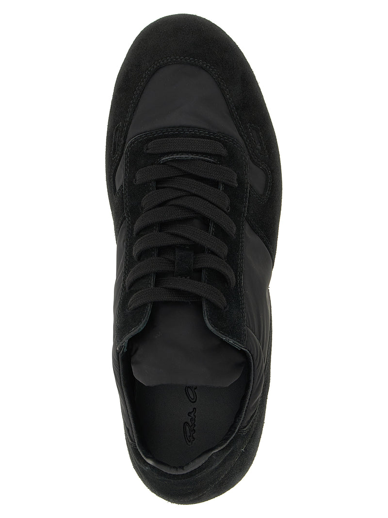 Baskets de sport Rick Owens en cuir de veau noir