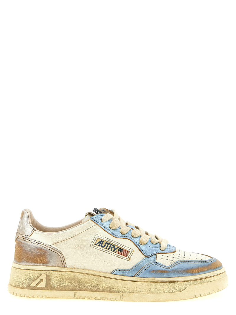 Baskets basses Autry Multicolor en cuir de veau