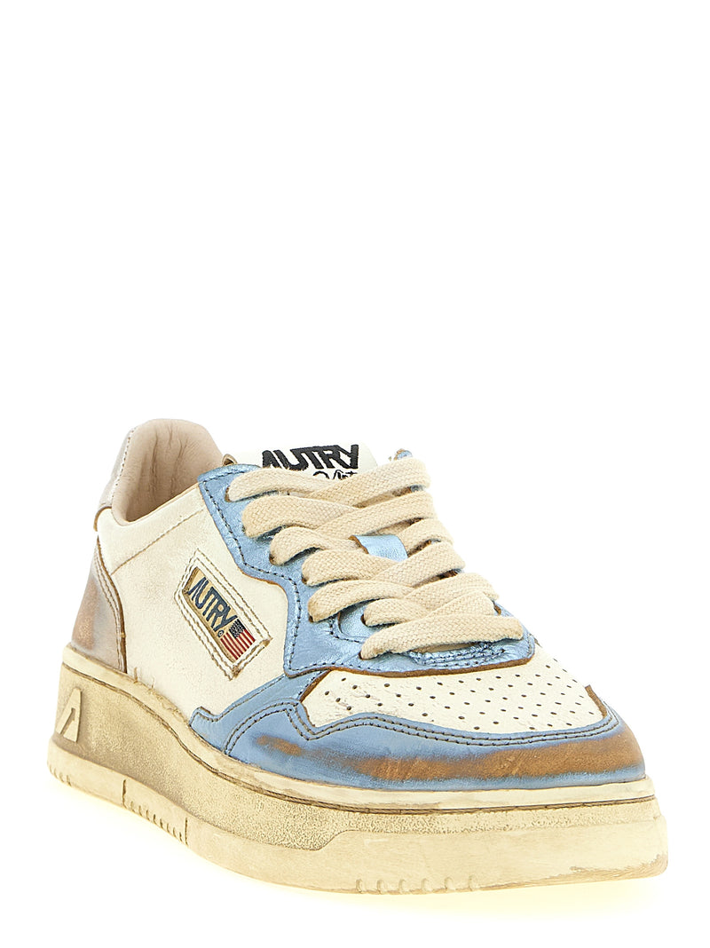 Baskets basses Autry Multicolor en cuir de veau