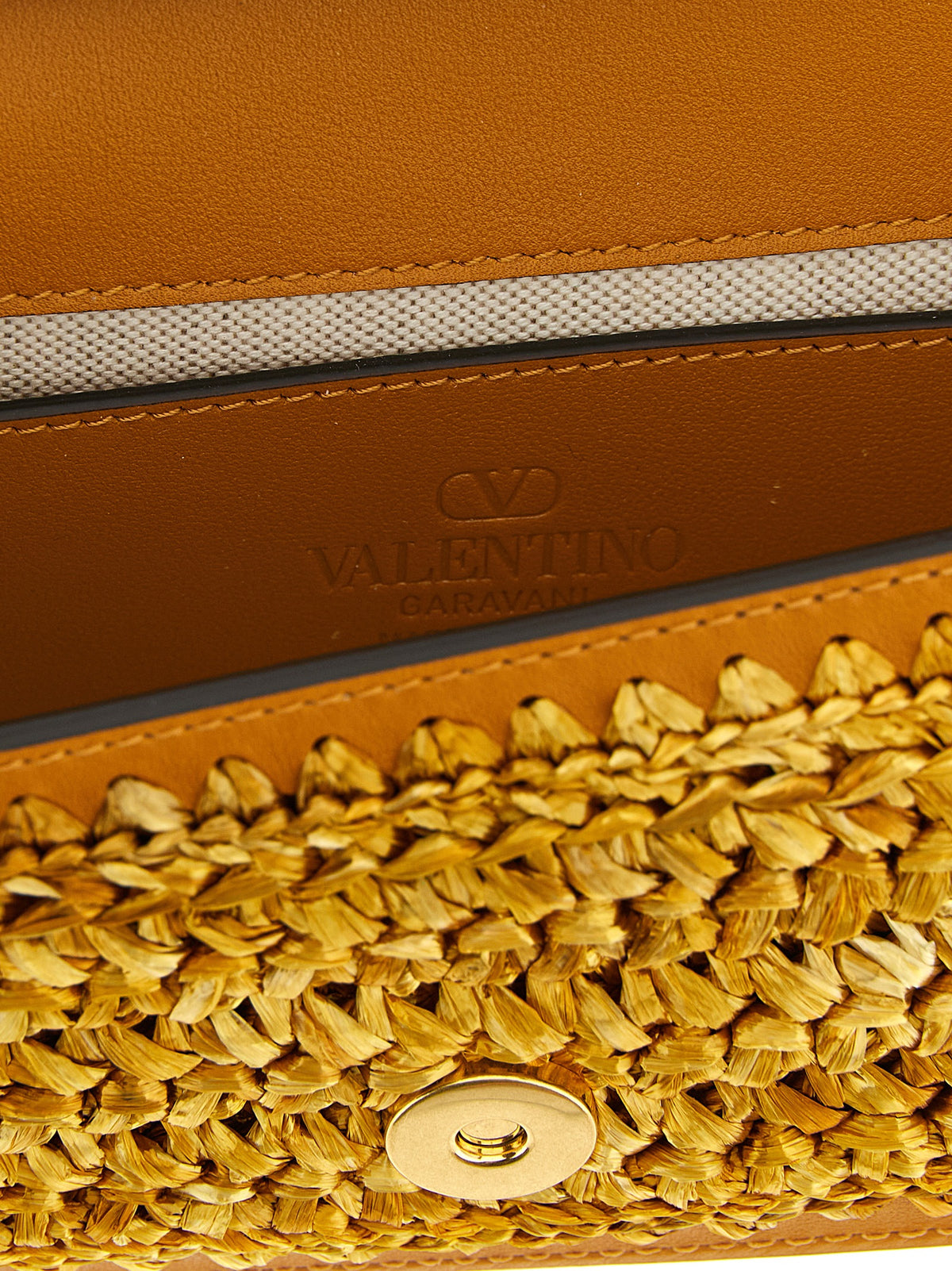 Valentino Garavani Gold Viscose Shoulder Bag - Small ‘Locò’