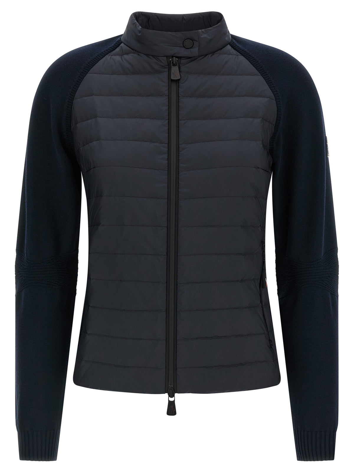 Moncler Grenoble Cardigan Femme en Polyamide Bleu