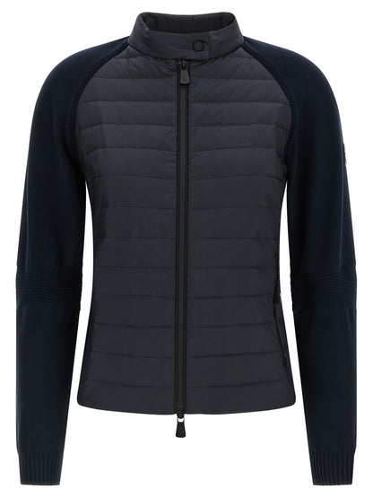 Moncler Grenoble Blue Polyamide Cardigan