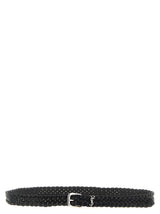 Saint Laurent Black Calfskin Regular Belt - Luxurious Design