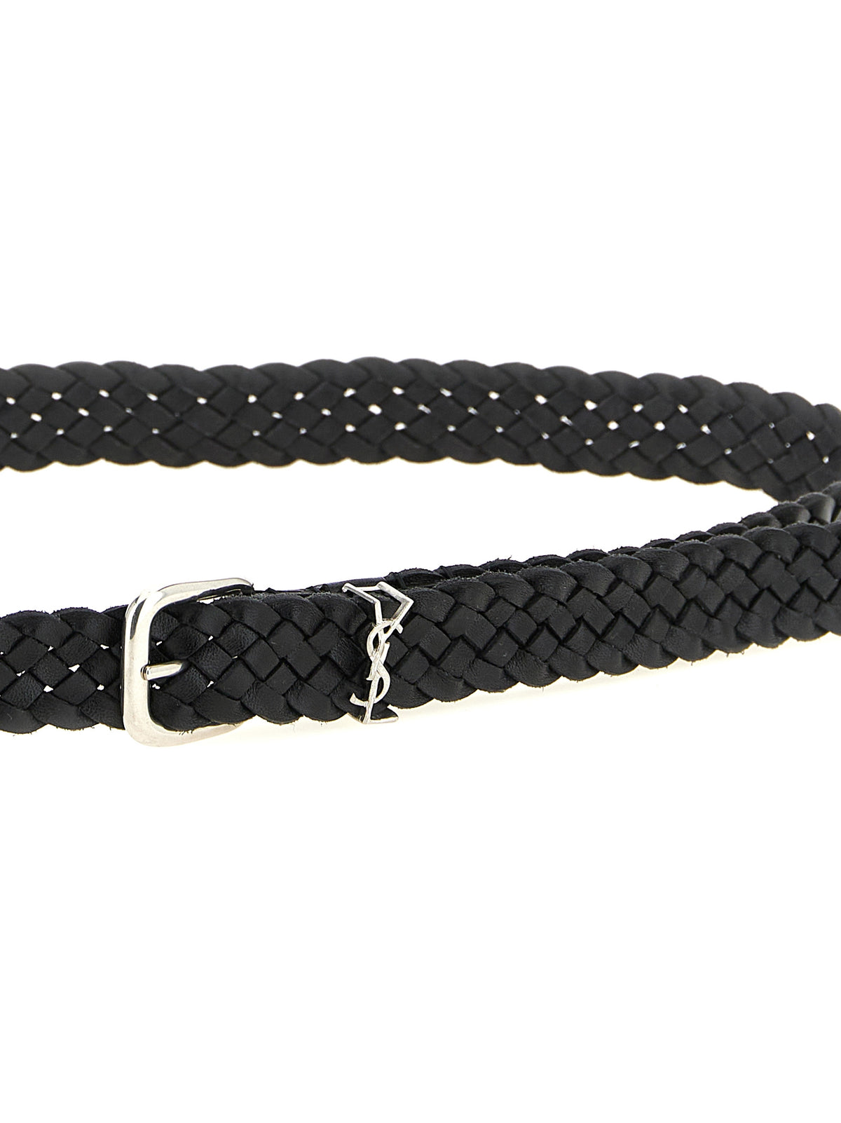 Saint Laurent Black Calfskin Regular Belt - Luxurious Design