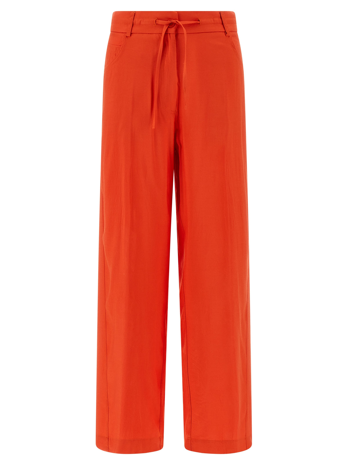 Pantalon décontracté nude orange en viscose