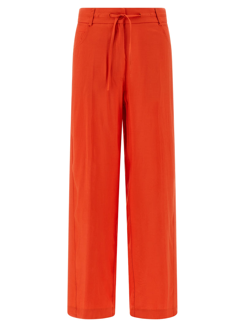 Pantalon décontracté nude orange en viscose