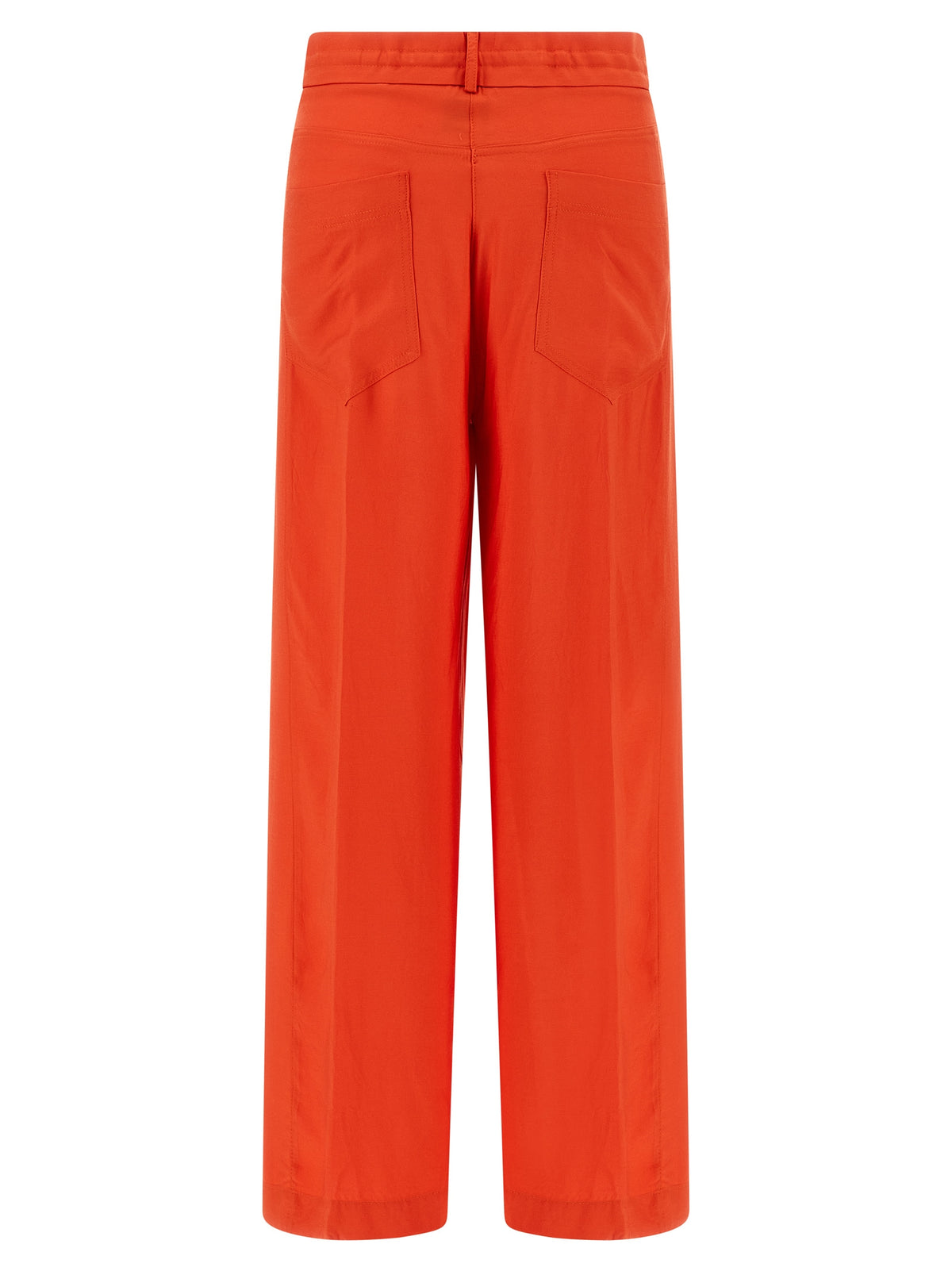 Pantalon décontracté nude orange en viscose
