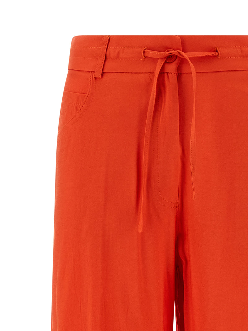 Pantalon décontracté nude orange en viscose