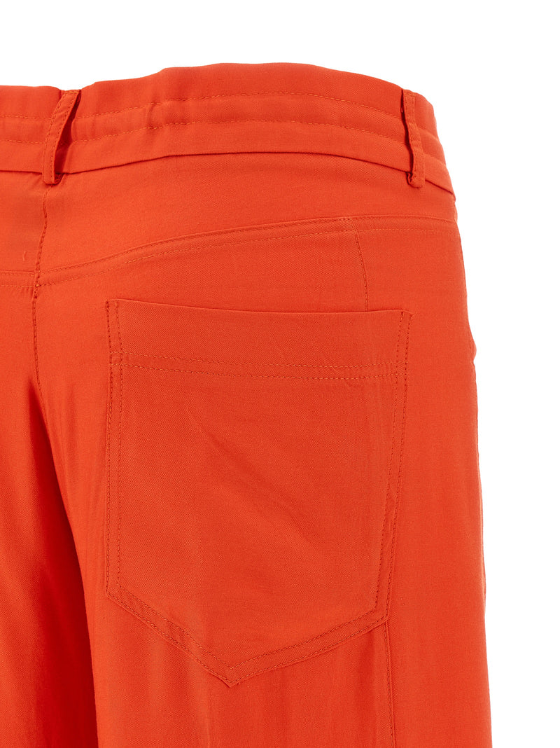 Pantalon décontracté nude orange en viscose