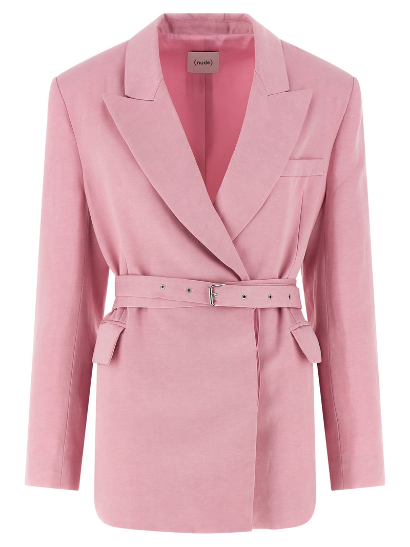 NUDE Multicolor Linen Blazer