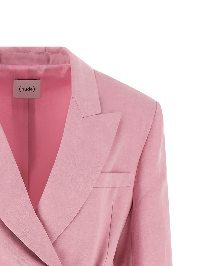 NUDE Multicolor Linen Blazer